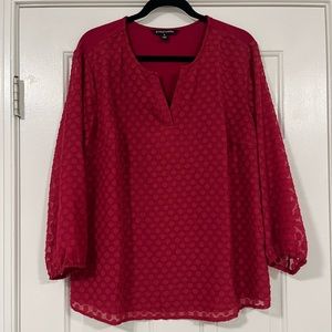 Stitchfix 41 Hawthorn red blouse